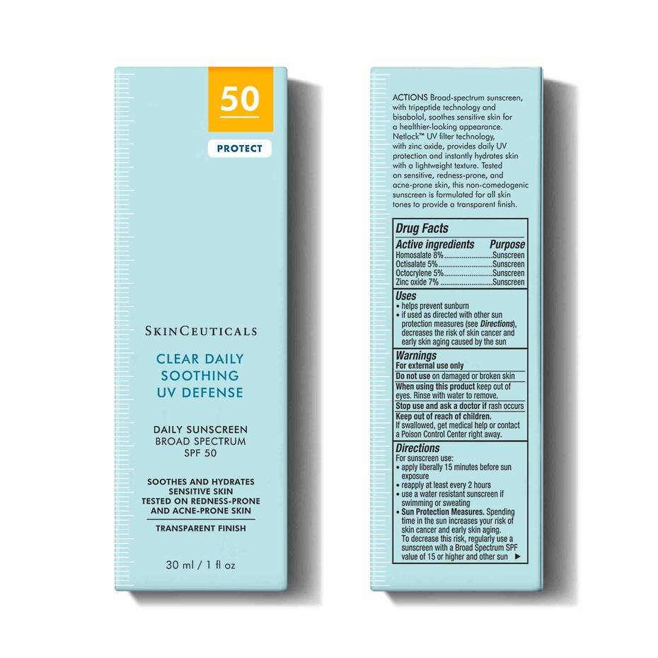SkinCeuticals Clear Daily Soothing UV Defense Sunscreen SPF 50 Sunscreen SkinCeuticals
