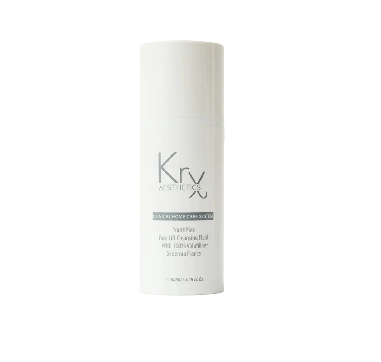 KrX Aesthetics Youthplex Face Lift Cleansing Fluid on white background
