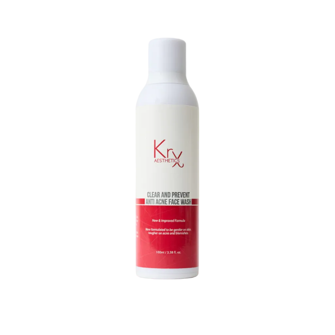 KFX Kesthetics face wash bottle on a white background