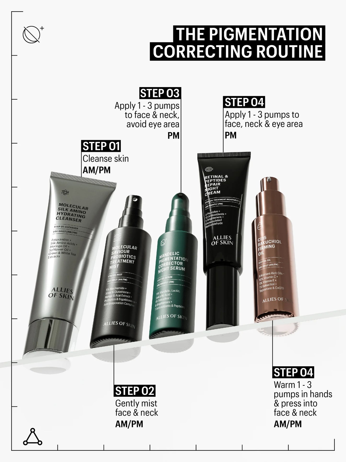 Allies of Skin Mandelic Pigmentation Corrector Night Serum Brightening Serum Allies of Skin