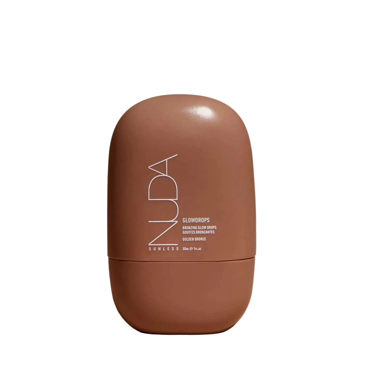 Nuda GLOWDROPS - Bronzing Glow Drops on white background