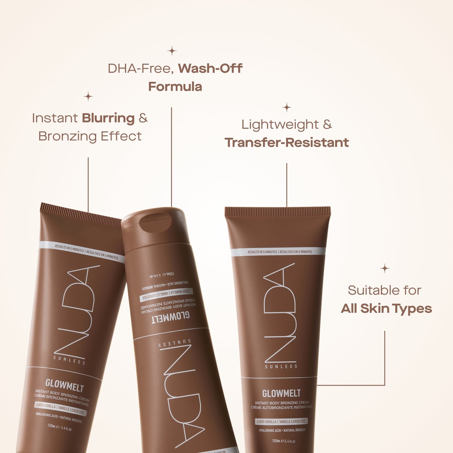 Nuda GlowMelt - Instant Body Bronzing Cream