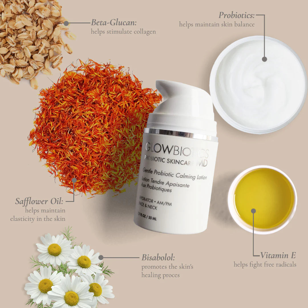 GLOWBIOTICS MD Gentle Probiotic Calming Lotion
