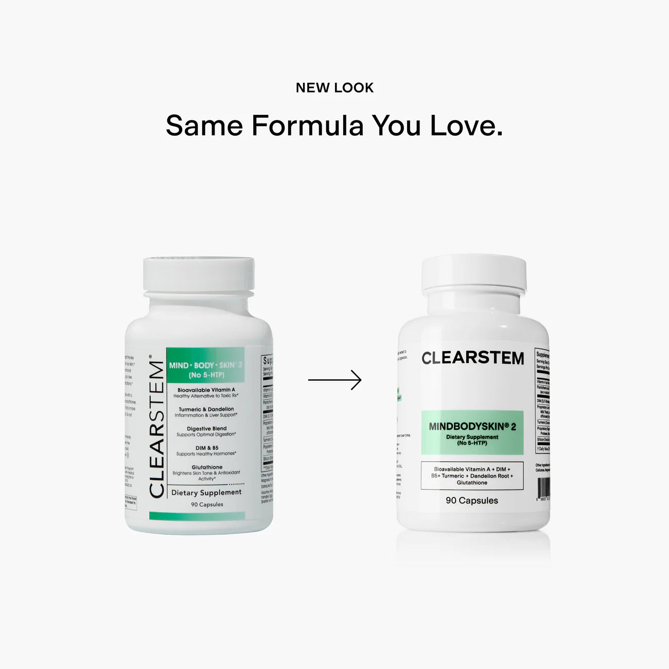 CLEARSTEM Skincare MINDBODYSKIN 2 Supplement (No 5-HTP)