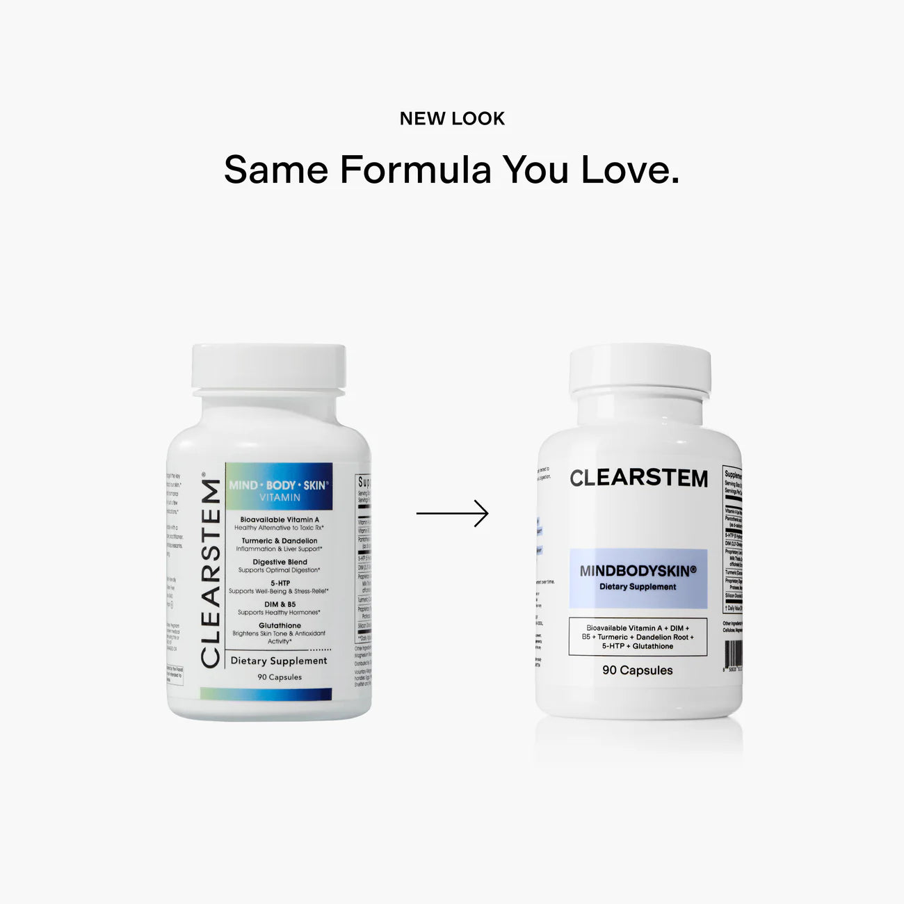 CLEARSTEM Skincare MINDBODYSKIN Hormonal Acne Supplement