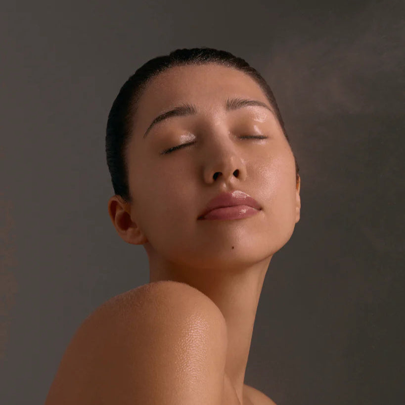 Person against a dark background