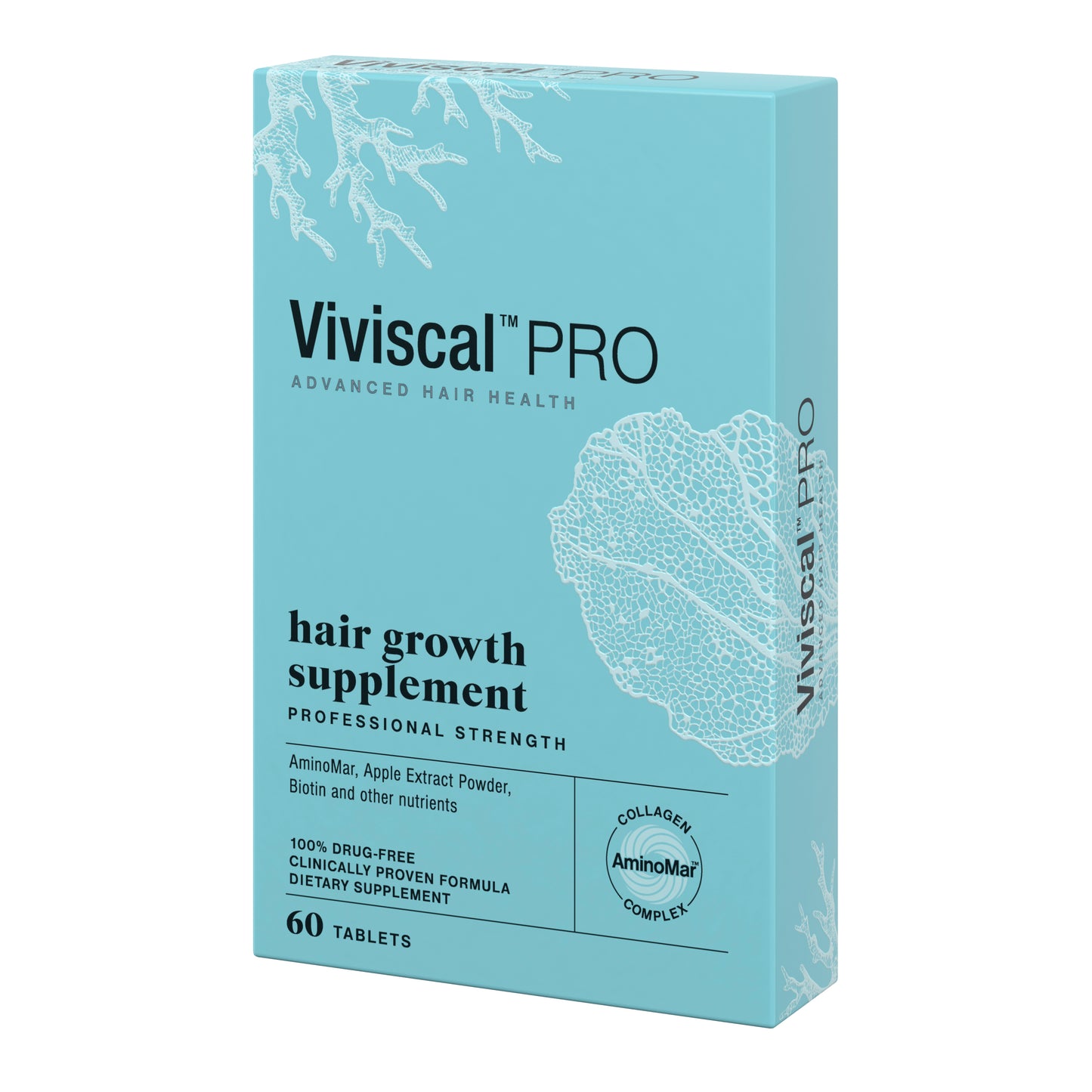 Viviscal PRO Supplements 60 Tablets on white background