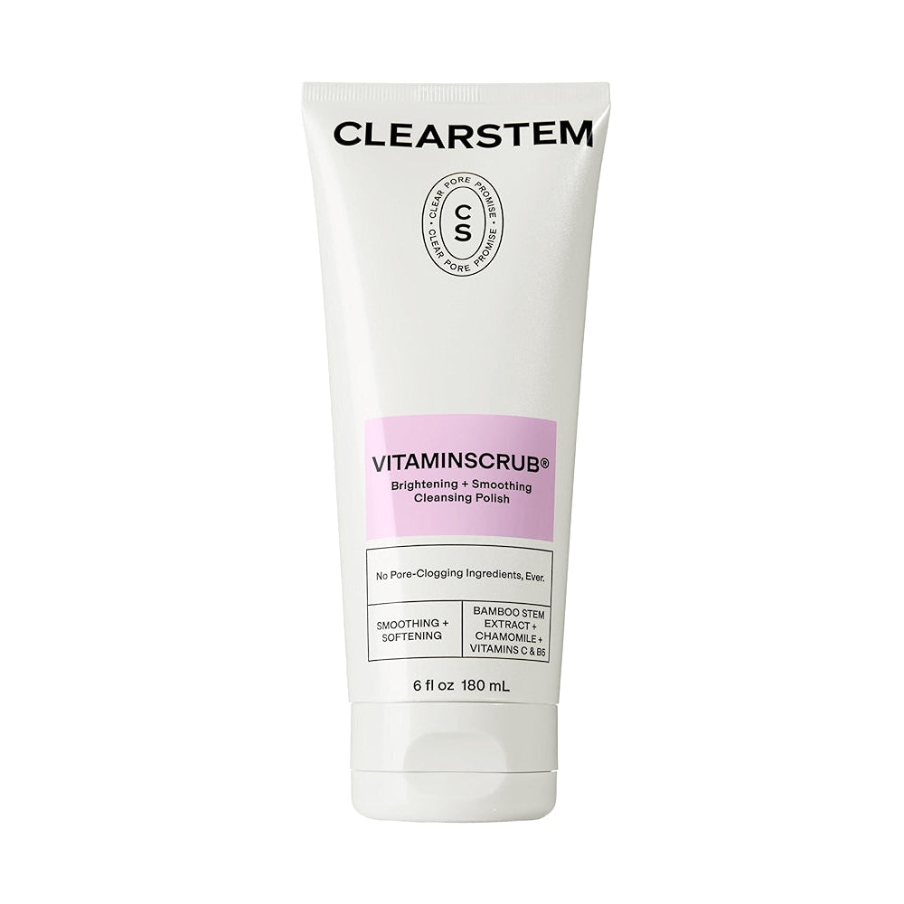 Clearstem Vitamin Scrub tube on a white background
