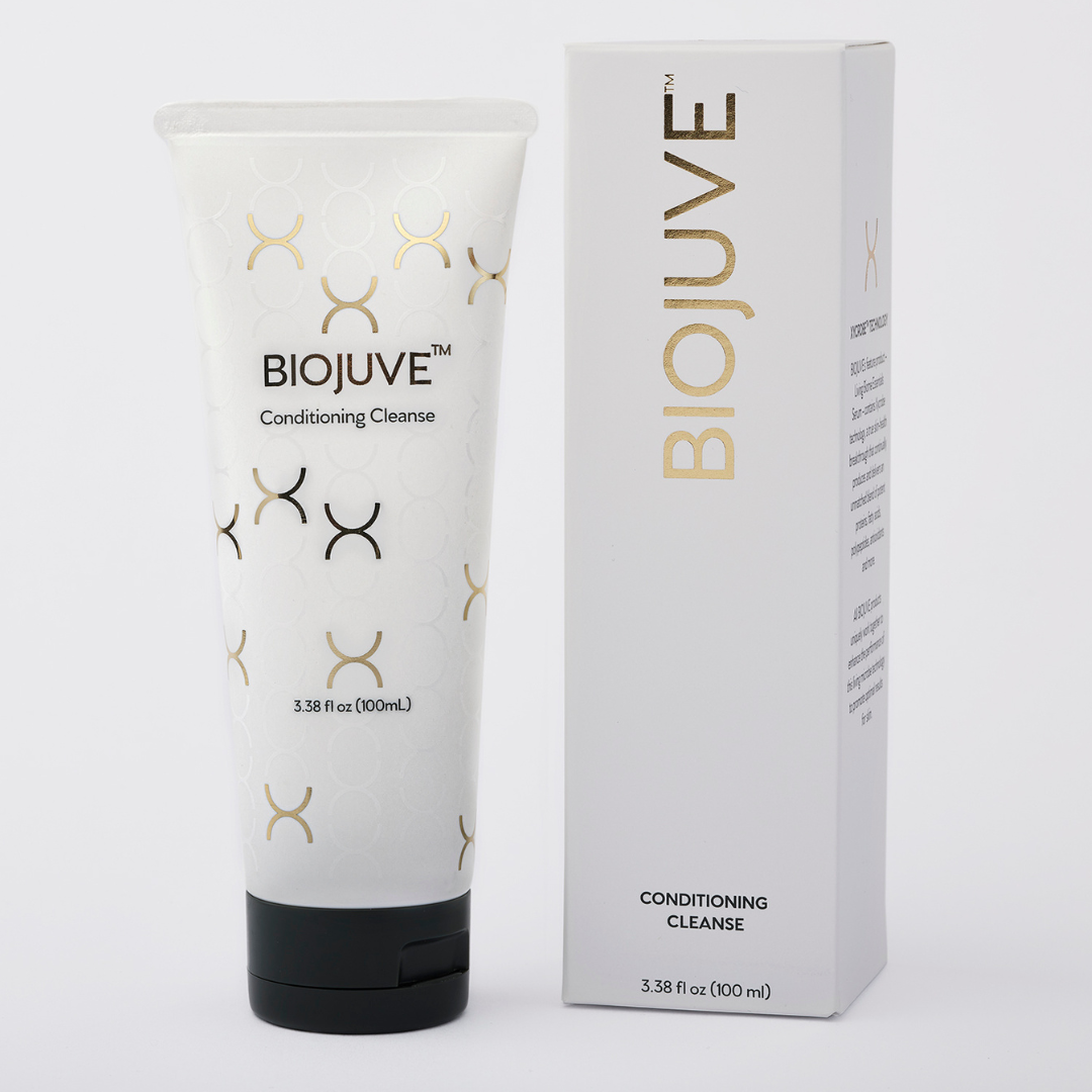 Biojuve Conditioning Cleanse tube and packaging on a white background