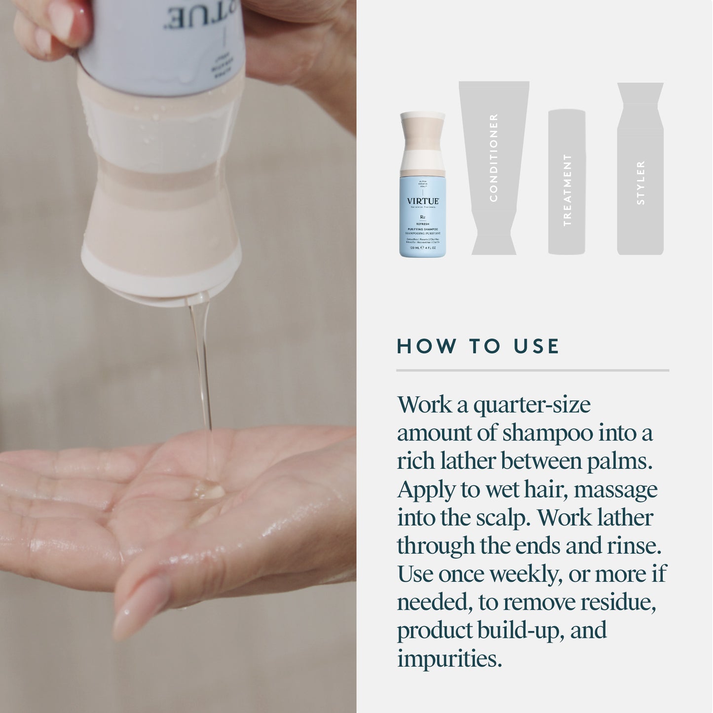 Virtue Refresh Purifying Shampoo Shampoo Virtue