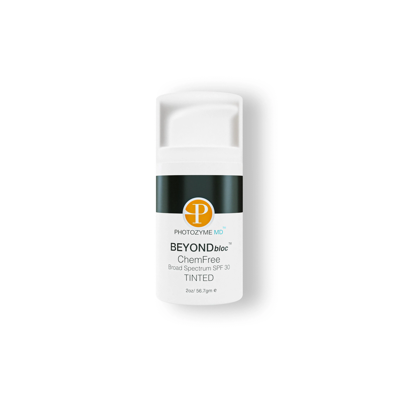 Photozyme MD BEYONDbloc ChemFree Broad Spectrum SPF 30 TINTED Tinted Sunscreen Photozyme MD