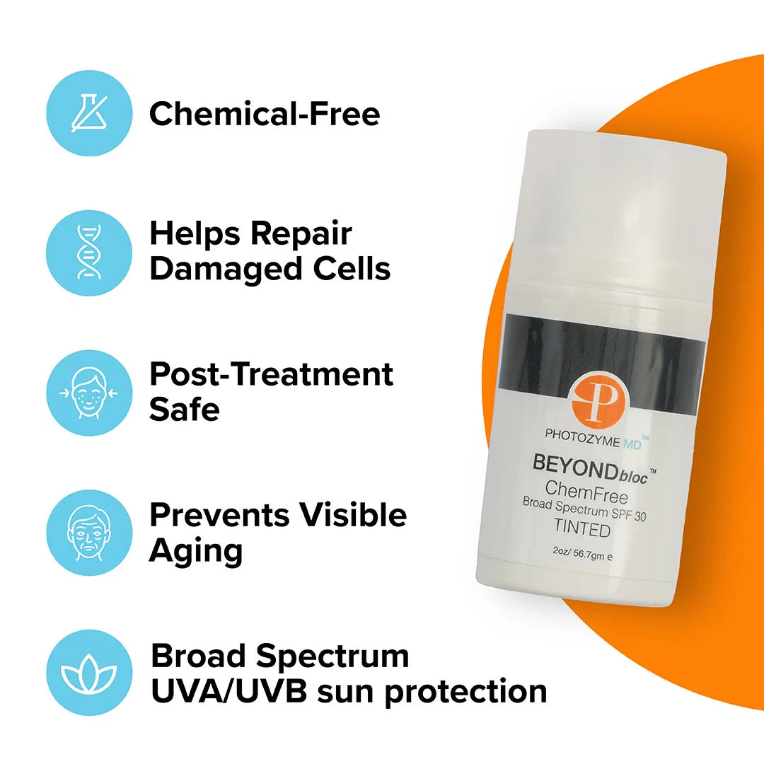 Photozyme MD BEYONDbloc ChemFree Broad Spectrum SPF 30 TINTED
