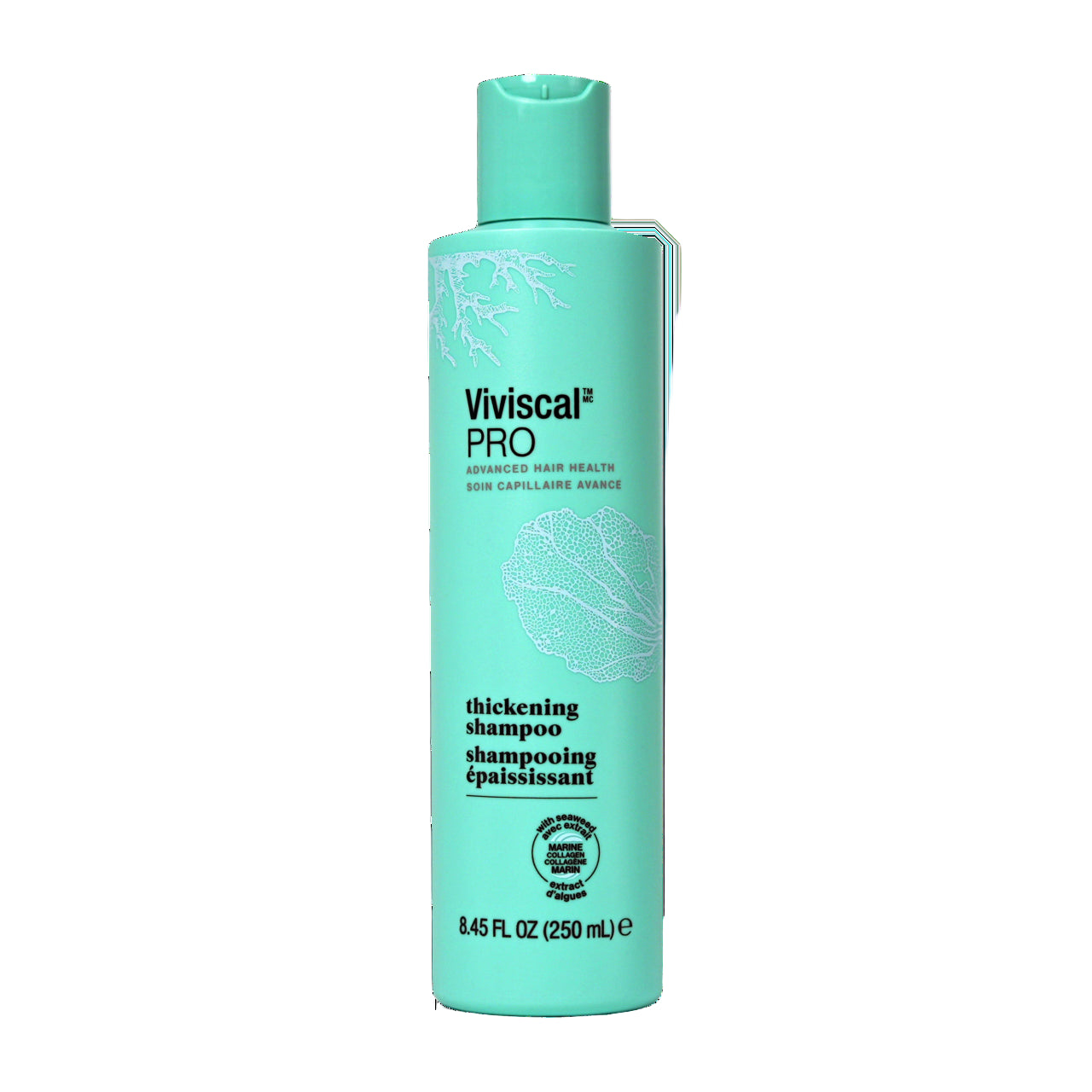 Viviscal Pro thickening shampoo bottle on a white background