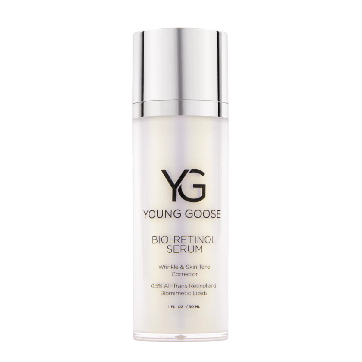 Young Goose Bio-Retinol Serum bottle on a white background