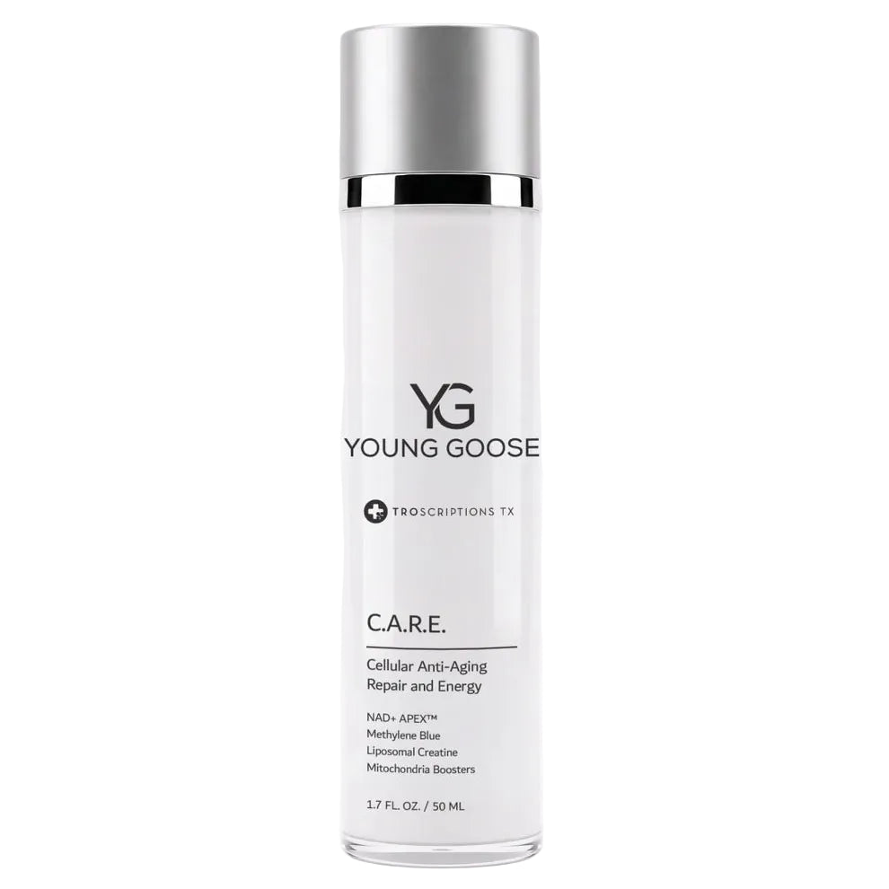 Young Goose C.A.R.E. Cellular Anti-Aging Repair & Energy Moisturizer on white background
