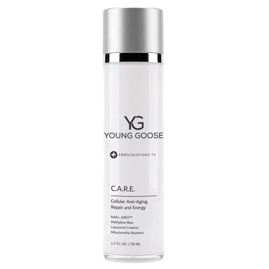 Young Goose C.A.R.E. Cellular Anti-Aging Repair & Energy Moisturizer on white background