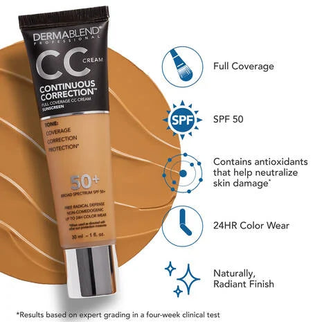Dermablend Continuous Correction CC Cream SPF 50+ CC Cream Dermablend
