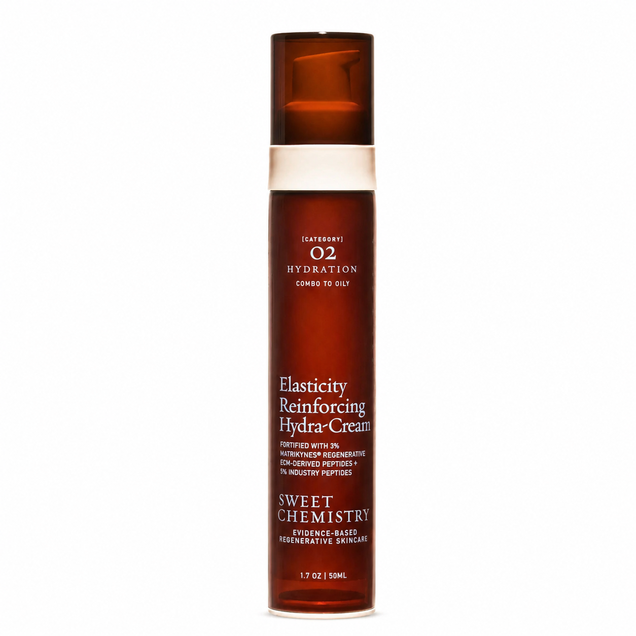 Sweet Chemistry Elasticity Reinforcing Hydra-Cream on white background
