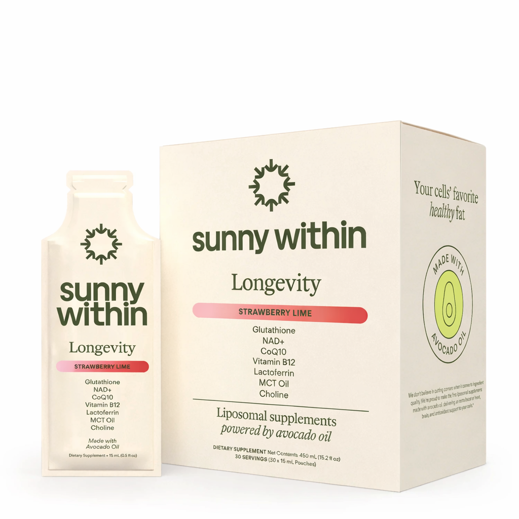 Sunny Within Longevity | Strawberry Lime on white background