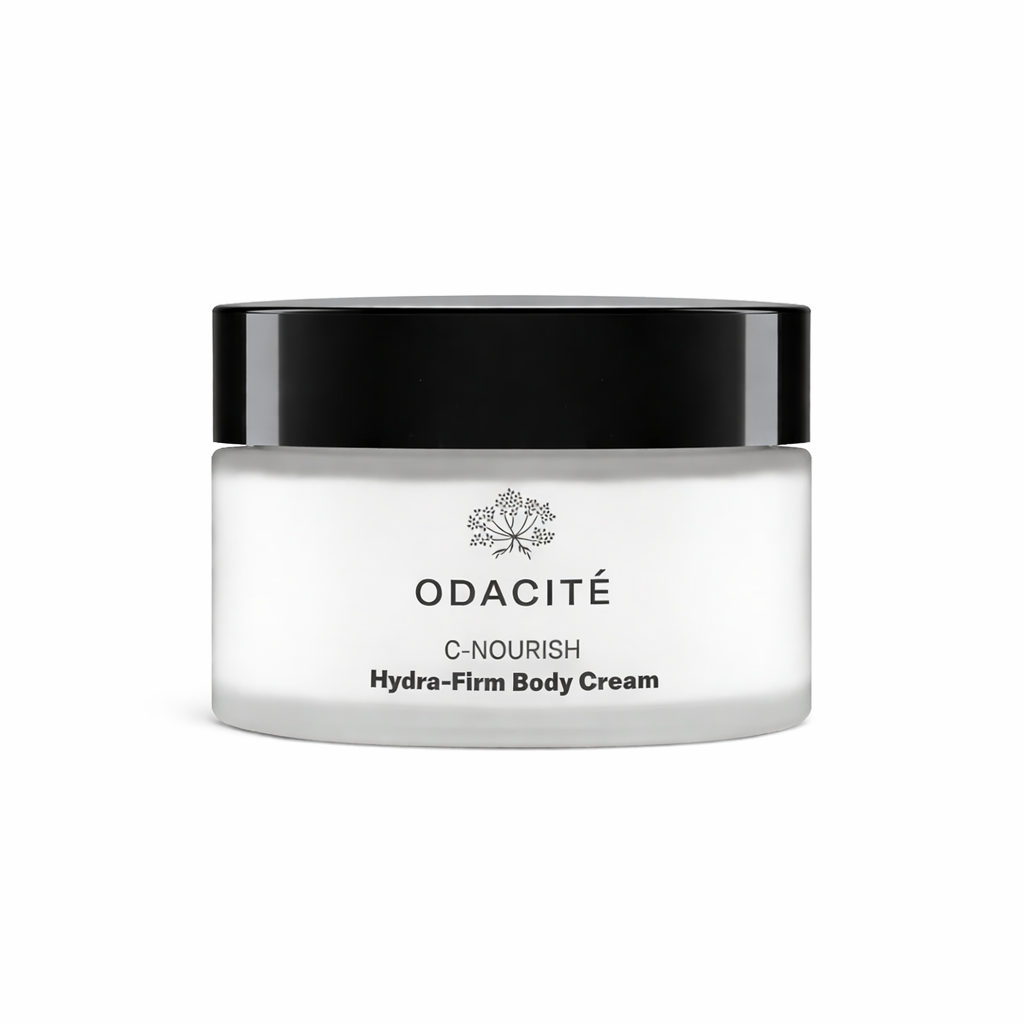 Odacite C-Nourish Hydra-Firm Body Cream on white background