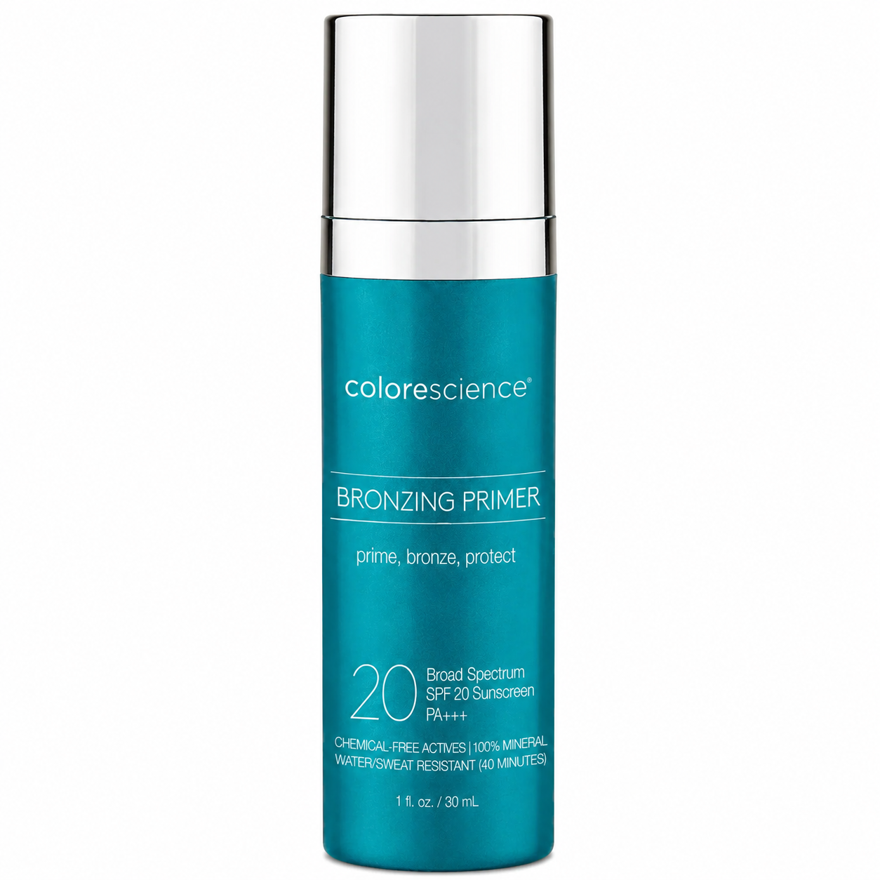 Colorescience Bronzing Primer SPF 20 on white background