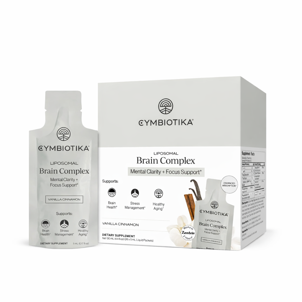 Cymbiotika Liposomal Brain Complex packaging on a white background