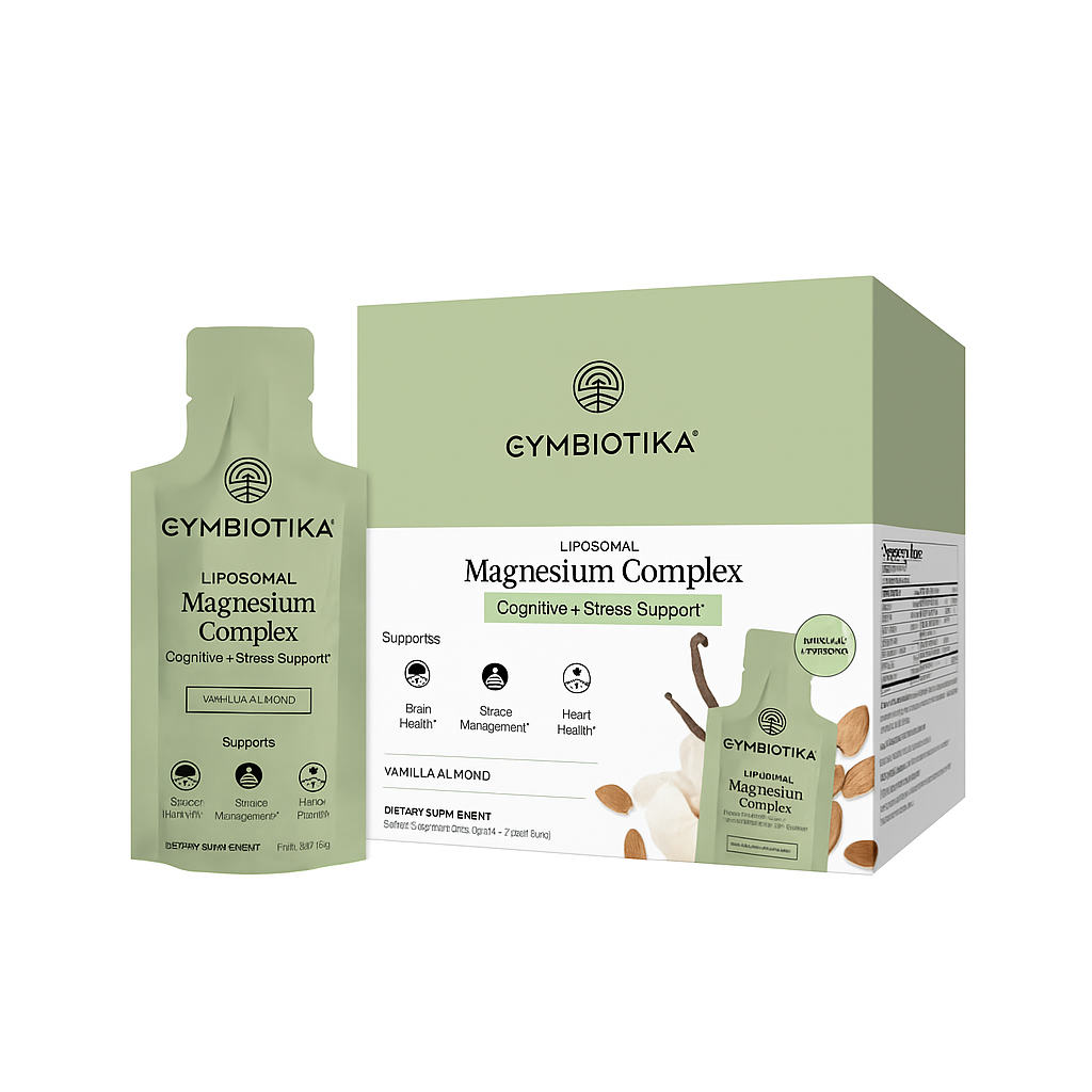 Gymbiotika Liposomal Magnesium Complex packaging on a white background