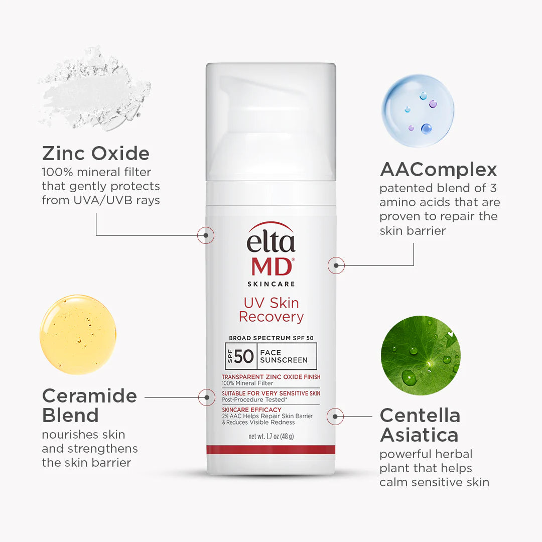 EltaMD UV Skin Recovery Broad Spectrum SPF 50 Face Sunscreen Sunscreen EltaMD