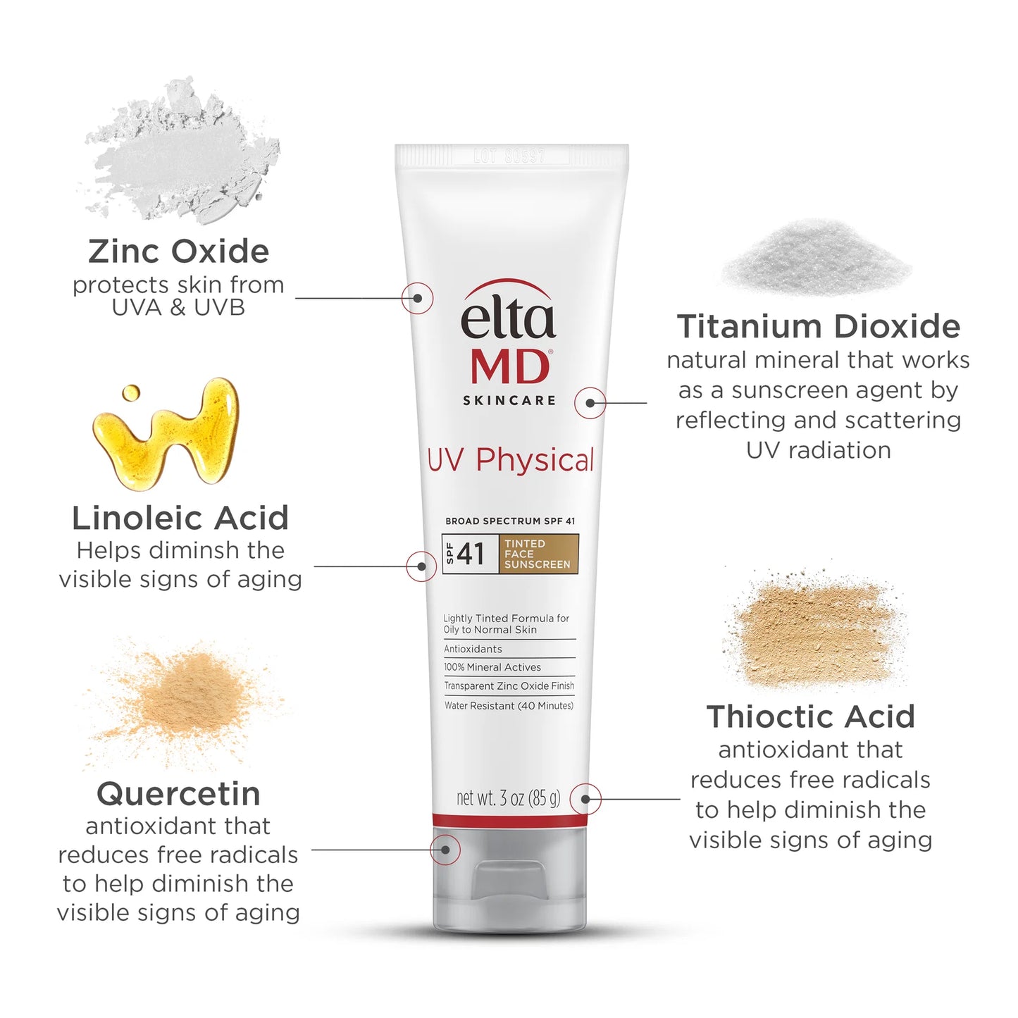 EltaMD UV Physical Broad-Spectrum SPF 41 Tinted