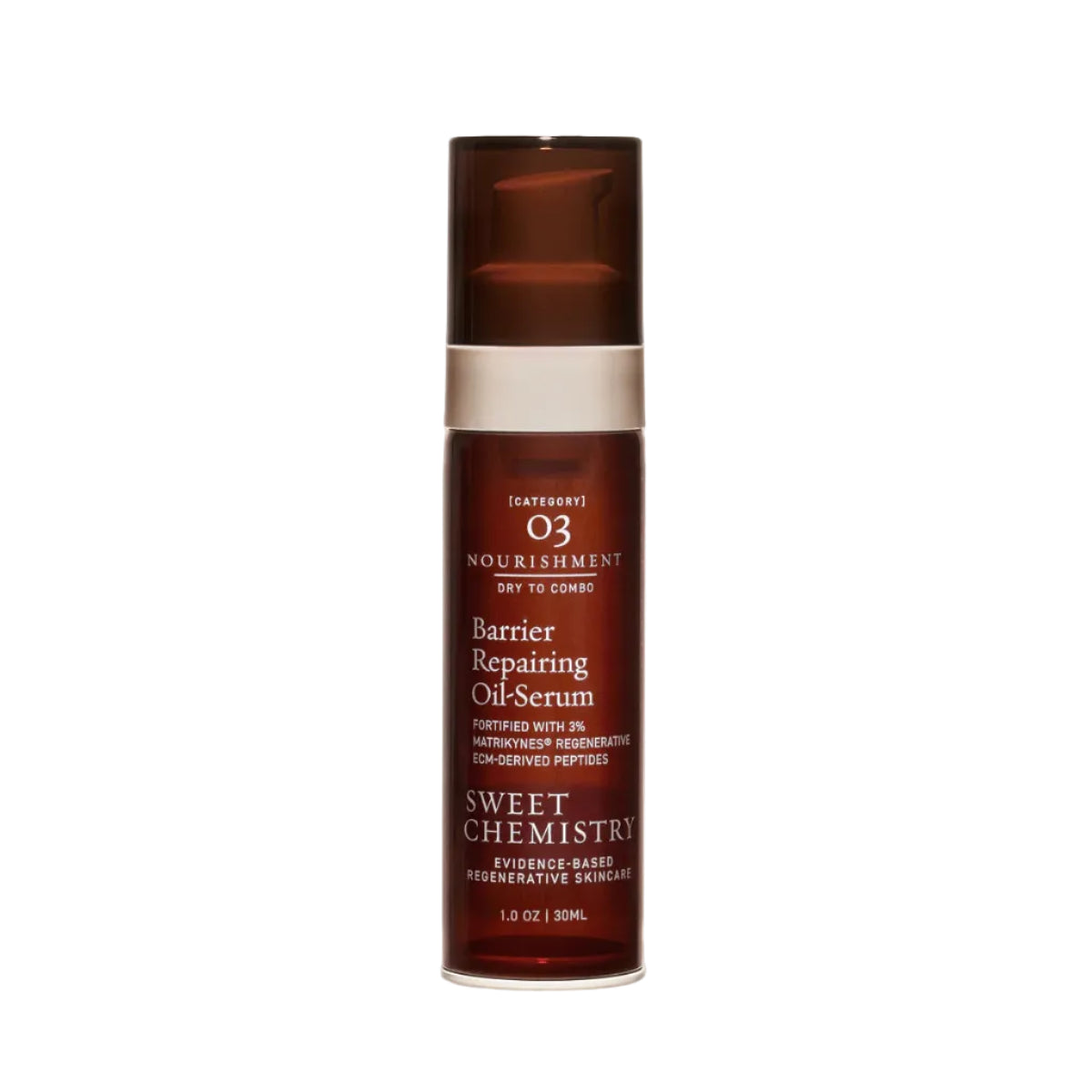 Sweet Chemistry Barrier Repairing Oil-Serum on white background