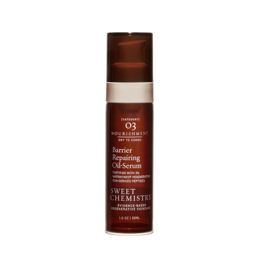 Sweet Chemistry Barrier Repairing Oil-Serum on white background