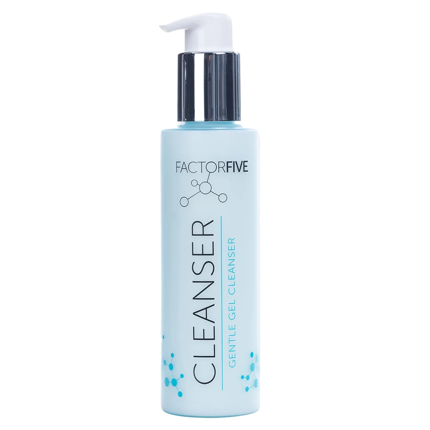 Bottle of Factor Five Cleanser on a white background