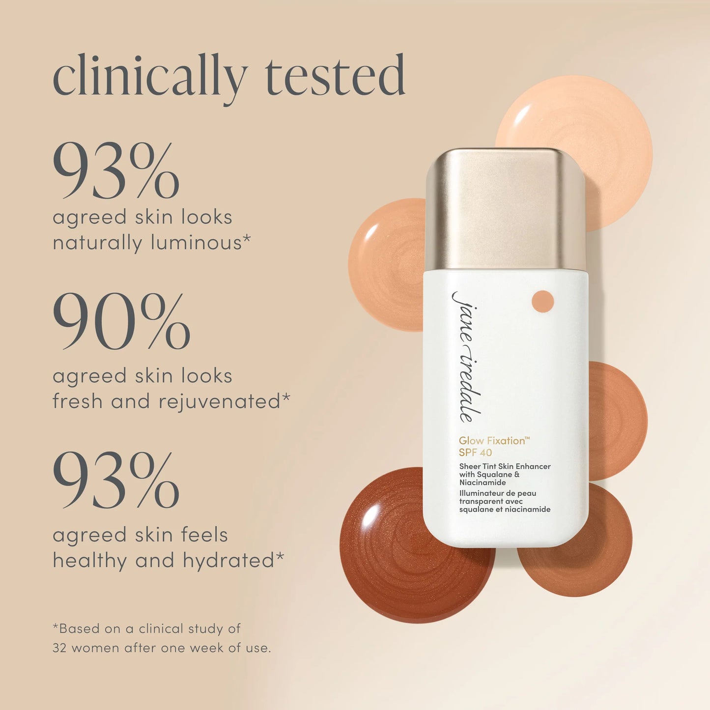 Jane Iredale Glow Fixation™ SPF 40 Sheer Tint Skin Enhancer