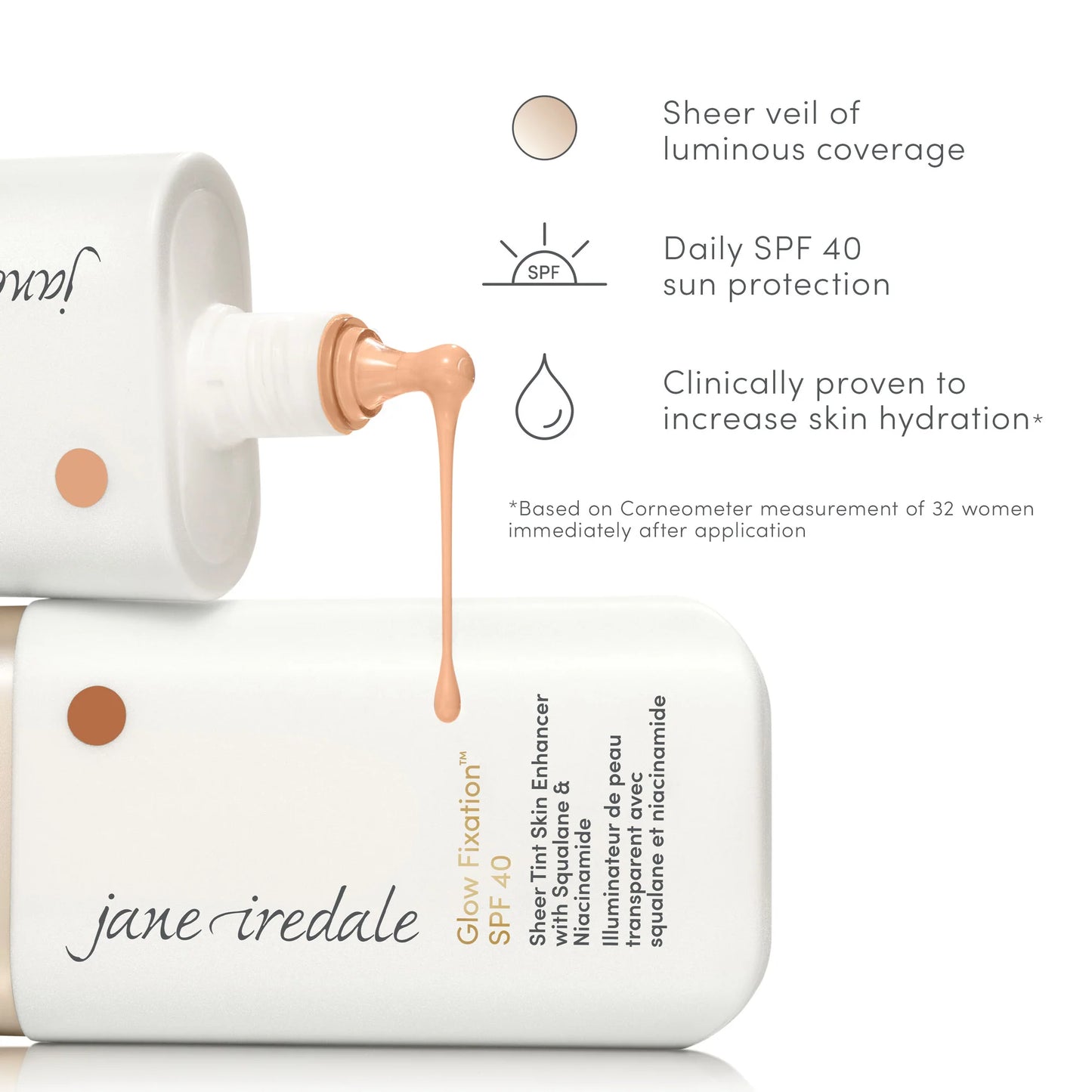Jane Iredale Glow Fixation™ SPF 40 Sheer Tint Skin Enhancer