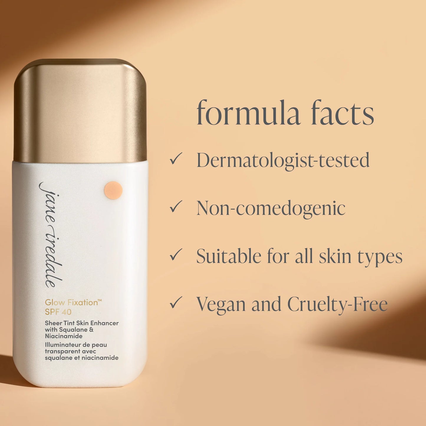 Jane Iredale Glow Fixation™ SPF 40 Sheer Tint Skin Enhancer