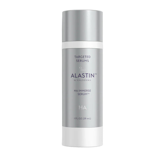 Alastin skincare serum bottle on a white background