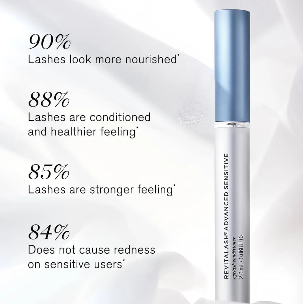 Eyelash serum with text on a white background