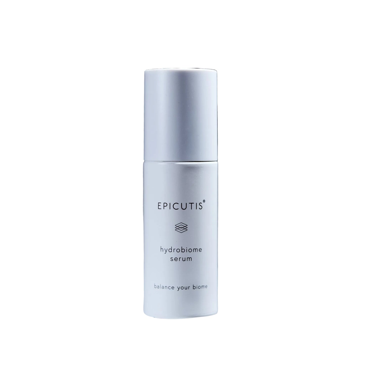 Epicutis Hydabiome serum bottle on a white background