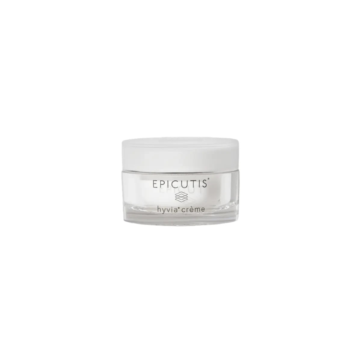 Epicutis hyvia crème jar on a white background