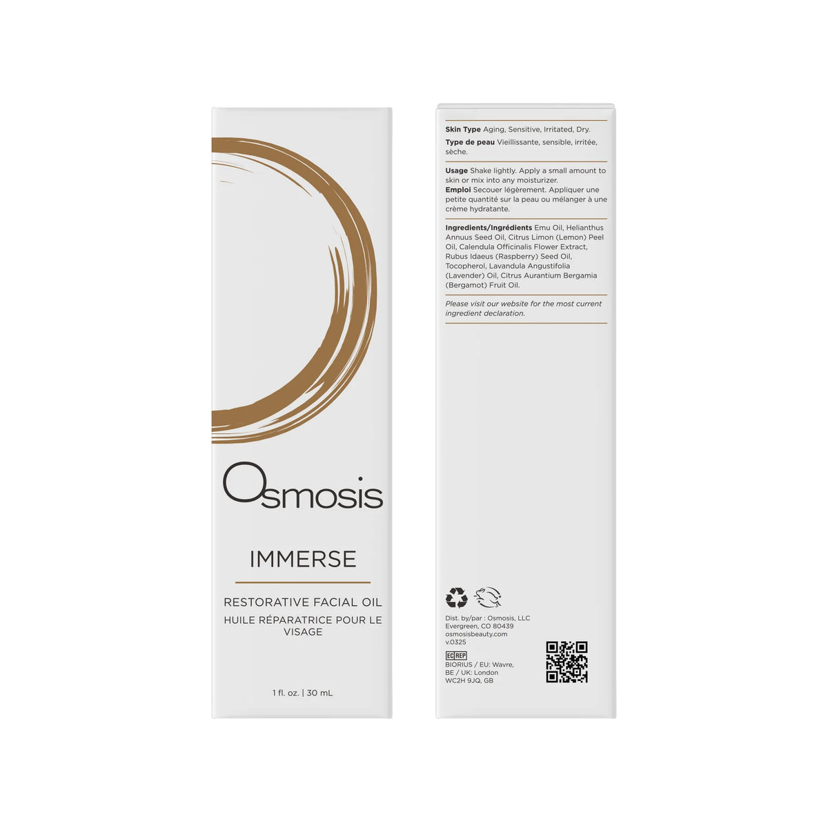 Osmosis Immerse | Restorative Facial Oil