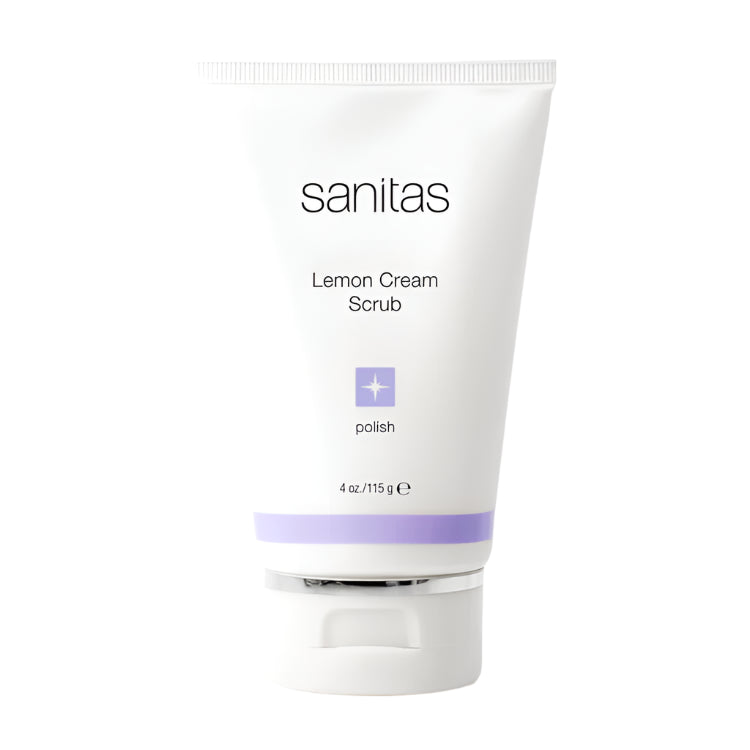 Sanitas Skincare Lemon Cream Scrub Facial Scrubs Sanitas Skincare