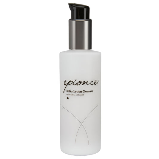Epionce Milky Lotion Cleanser bottle on a white background