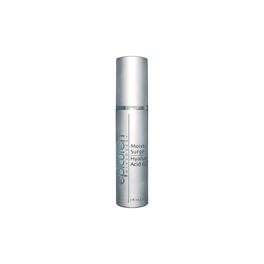 Silver skincare bottle labeled 'epicuren' on a white background