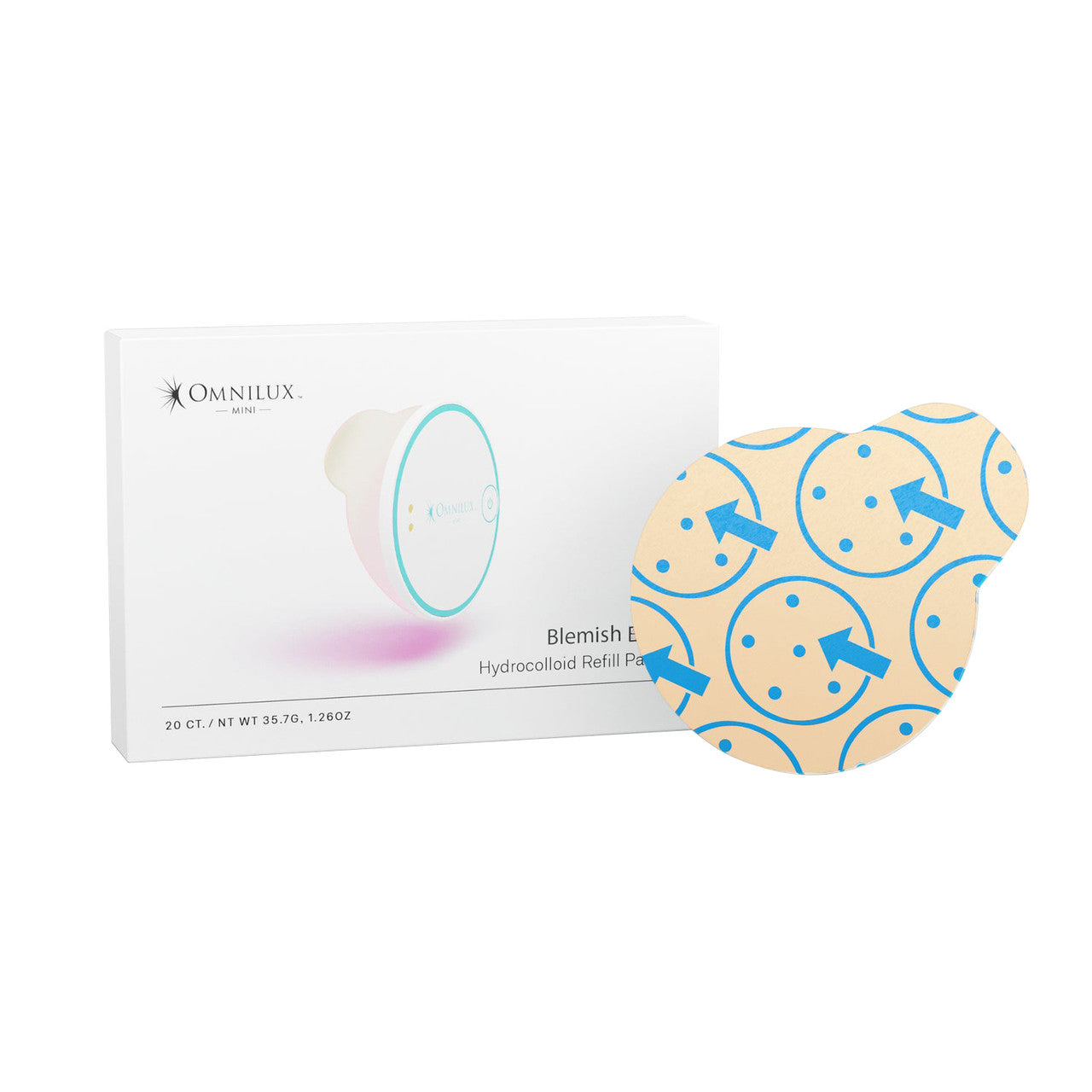 Omnilux Blemish Eraser Hydrocolloid Refill Patches Red Light Therapy Omnilux LED