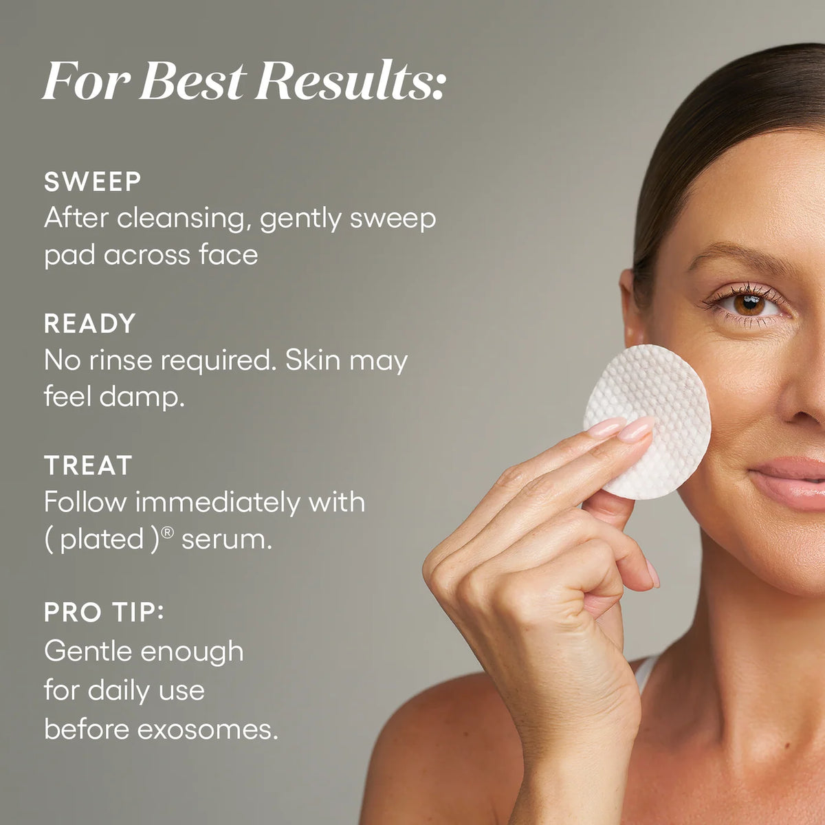 Plated Skin Science Exosome Enhancer Daily Prep Pads