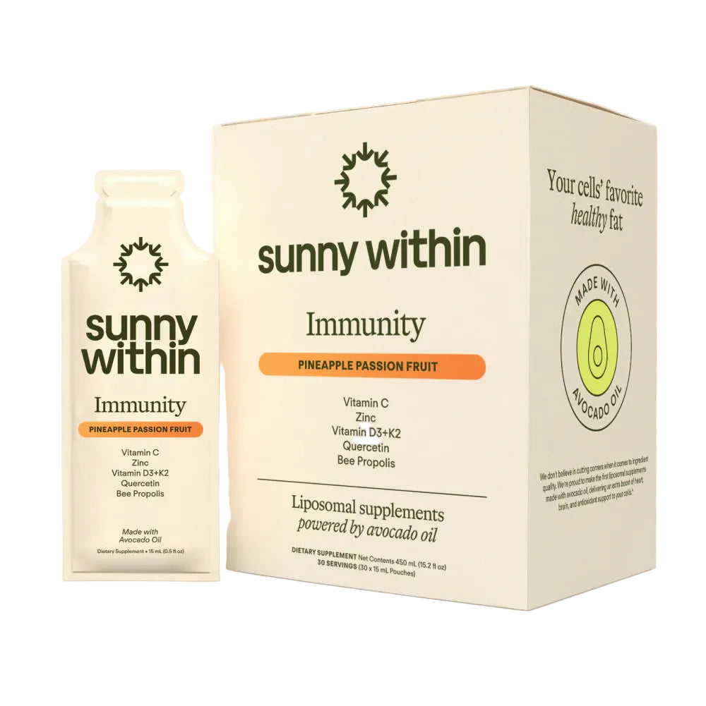 Sunny Within Immunity Supplement on white background