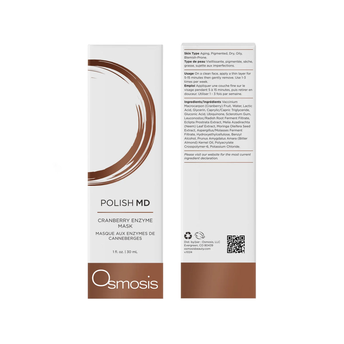 Osmosis Polish MD | Cranberry Enzyme Exfoliating Mask