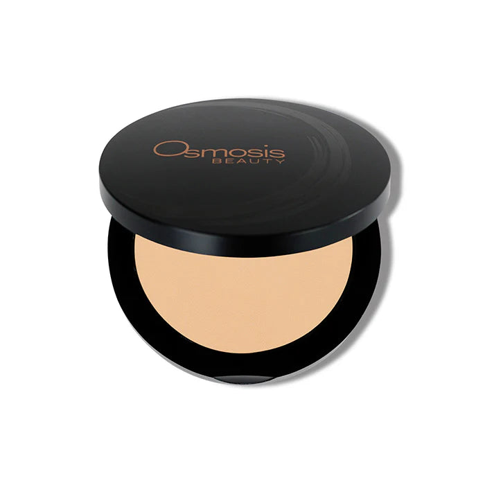 Osmosis Beauty powder compact on a white background