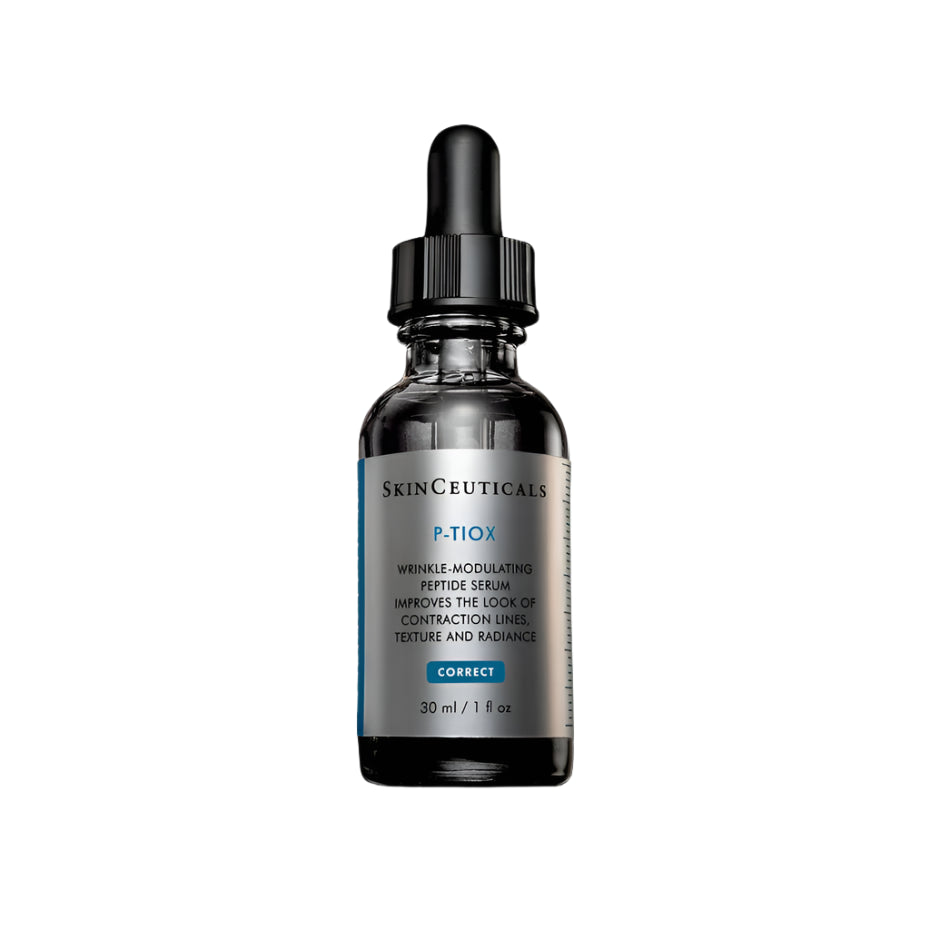 SkinCeuticals P-TIOX serum bottle on a white background