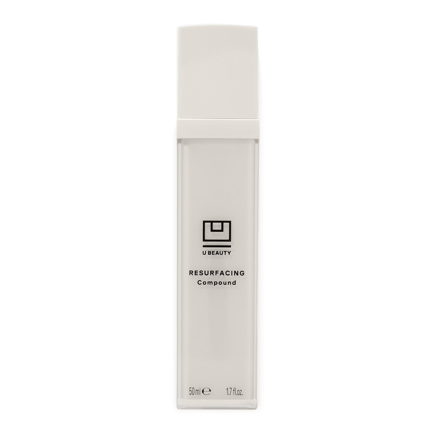 U Beauty resurfacing compound 50ml packaging on a white background